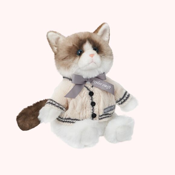 Taylor Swift Folklore Album Cardigan Plush Cat - NEW IN HAND - Picture 2 of 7